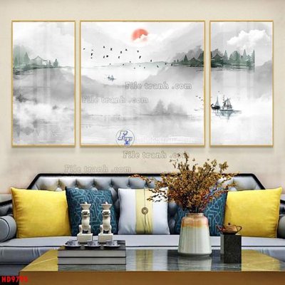 File in ấn File tranh bộ hiện đại HD9795 chuyên nghiệp