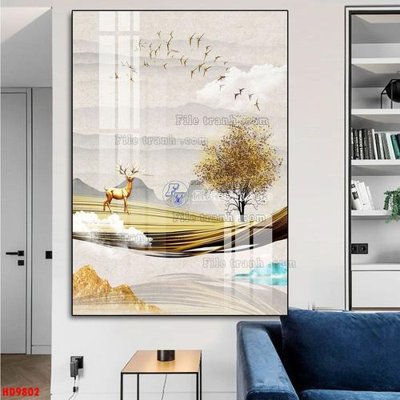 File tranh File tranh bộ hiện đại HD9802 (bản gốc) treo phòng ăn