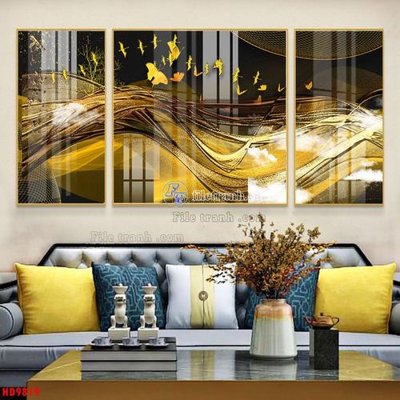 File tranh File tranh bộ hiện đại HD9819 (file gốc) chủ đề phong thủy