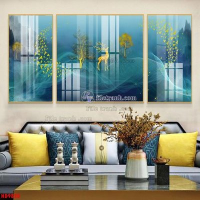 File gốc File tranh bộ hiện đại HD9820 (PNG) không nền chất lượng