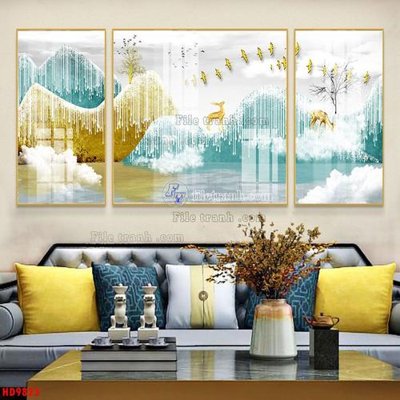 File PSD in ấn File tranh bộ hiện đại HD9823 (chất lượng cao)