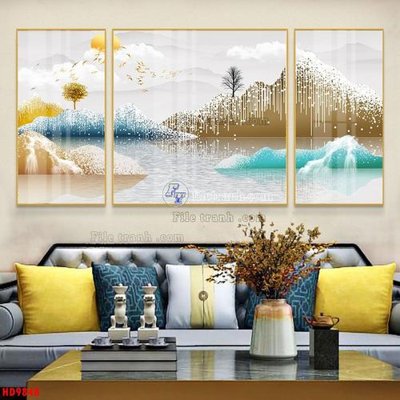 File gốc File tranh bộ hiện đại HD9848 (ảnh chi tiết) để in ấn