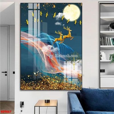 File gốc File tranh bộ hiện đại HD9867 (trang trí) cho phòng khách