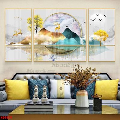 Tải file File tranh bộ hiện đại HD9879 (ảnh gốc) file TIFF