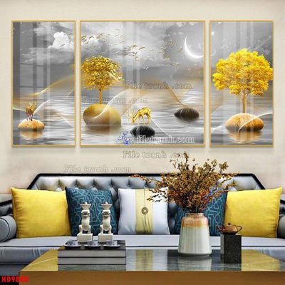 Tải file File tranh bộ hiện đại HD9880 (gốc) in trên mọi chất liệu