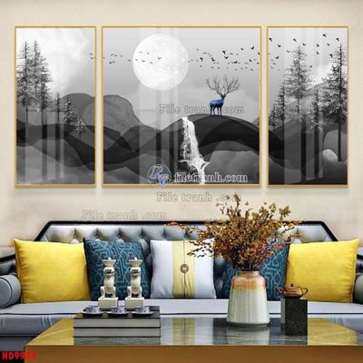 Tệp tin gốc File tranh bộ hiện đại HD9924 (dùng cho in) File tranh bộ hiện đại HD9924