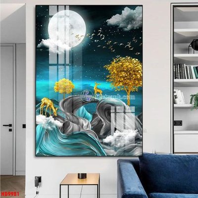 Ảnh mô tả file gốc in mica File tranh bộ hiện đại HD9981