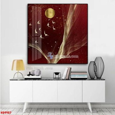 Ảnh gốc File tranh bộ hiện đại HD9987 (độ nét cao) in tráng gương