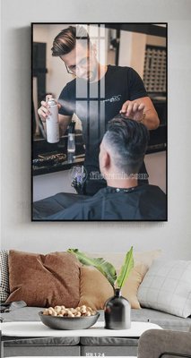 File gốc File tranh quán cắt tóc HR124 (AI/EPS) cho in ấn