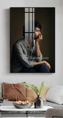 File gốc File tranh quán cắt tóc HR141 (in lụa) tranh phong thủy