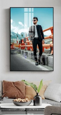 Ảnh gốc file in lụa File tranh quán cắt tóc HR198 chi tiết