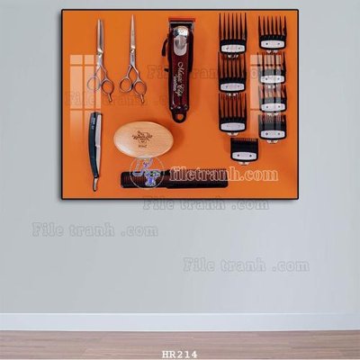 File in trần File tranh quán cắt tóc HR214 (bản gốc) trời sao