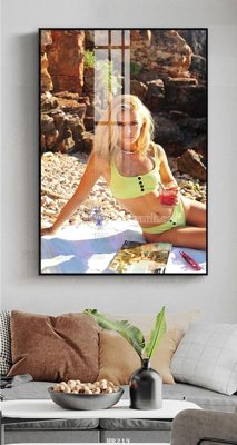 File gốc File tranh quán cắt tóc HR219 (trang trí) cho phòng khách