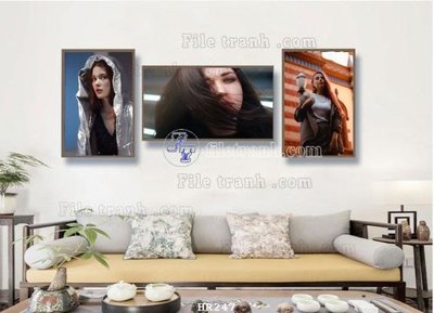 Ảnh gốc File tranh quán cắt tóc HR247 (độ nét cao) in tráng gương