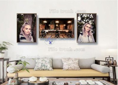 File gốc File tranh quán cắt tóc HR273 (thiết kế) cho in ấn