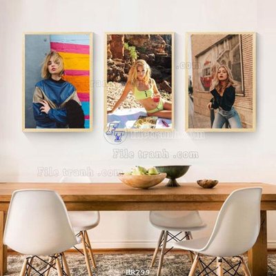 File gốc File tranh quán cắt tóc HR299 (in tráng gương) nghệ thuật