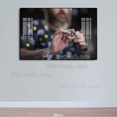 File in ấn chuyên nghiệp File tranh quán cắt tóc HR53 (file gốc)