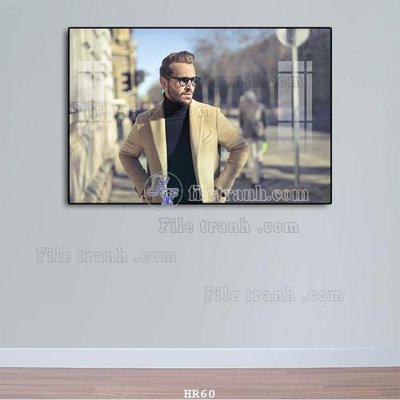 File gốc File tranh quán cắt tóc HR60 (trang trí) cho phòng khách