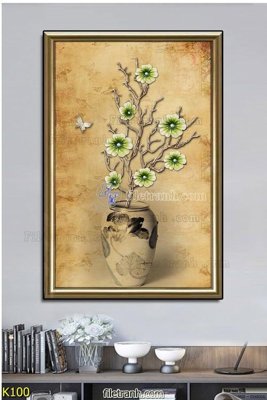 Tải file gốc File tranh treo hiện đại K100 (để in lụa)