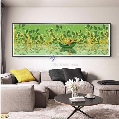 File tranh quảng cáo File tranh treo hiện đại K107 (file gốc) chuyên nghiệp