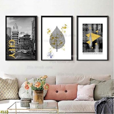 File ảnh File tranh treo hiện đại K113 (gốc) trang trí khách sạn