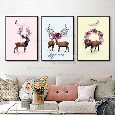 Download file tranh File tranh treo hiện đại K125 (file gốc PSD)