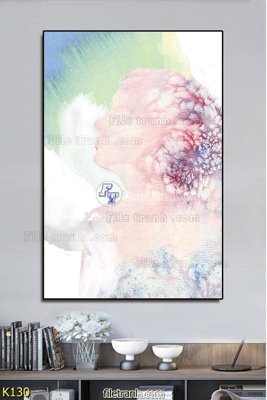File tranh in tráng gương File tranh treo hiện đại K130 (siêu nét)