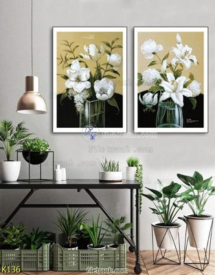 File gốc File tranh treo hiện đại K136 (dành cho trang trí nội thất)