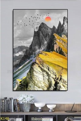 File tranh File tranh treo hiện đại K148 (gốc) chủ đề thiên nhiên