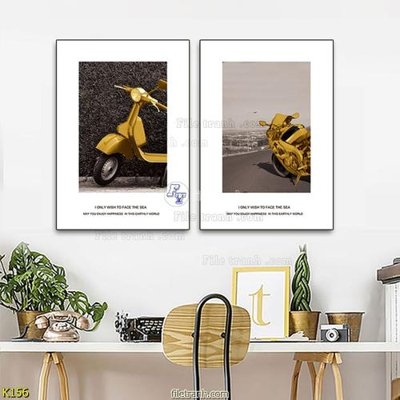 File gốc File tranh treo hiện đại K156 (in tráng gương) sang trọng