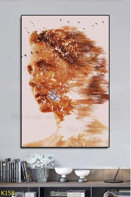File tranh gốc File tranh treo hiện đại K158 (bản đẹp) độc quyền