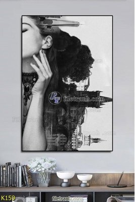 File gốc File tranh treo hiện đại K159 (vector) cho in ấn