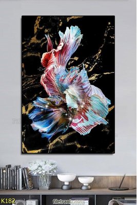 File tranh File tranh treo hiện đại K182 (file gốc) chủ đề phong thủy