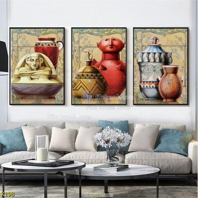 File in mica File tranh treo hiện đại K198 (bản gốc) siêu trong