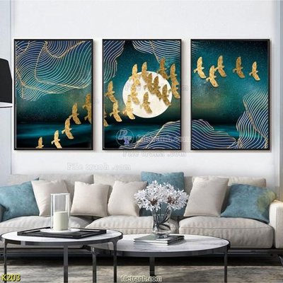 File in trần File tranh treo hiện đại K203 (bản gốc) 5D