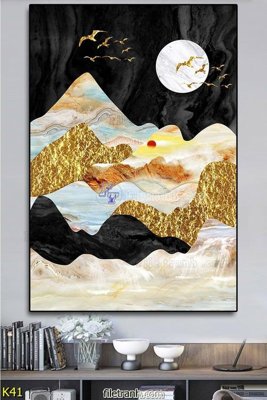 Tải file File tranh treo hiện đại K41 (PSD) cho in tranh kính