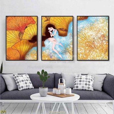 Tải file gốc File tranh treo hiện đại K71 (in bạt) quảng cáo