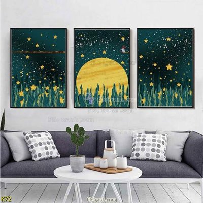 File tranh File tranh treo hiện đại K72 (gốc) in trên kính