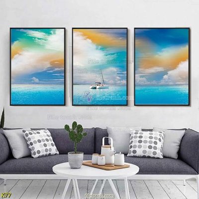 File in mica File tranh treo hiện đại K77 (bản gốc) siêu trong