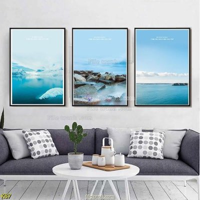 File gốc File tranh treo hiện đại K87 (in tráng gương) ốp tường