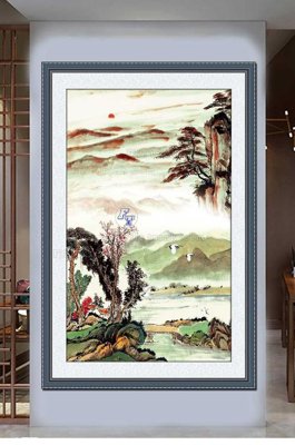 File in trần File tranh hiện đại pha lê gương KF100038 (file gốc) xuyên sáng