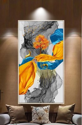 Tệp tin gốc File tranh hiện đại pha lê gương KF100063 (chất lượng cao) File tranh hiện đại pha lê gương KF100063