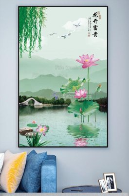 Hình ảnh file gốc in lụa File tranh hiện đại pha lê gương KF100130