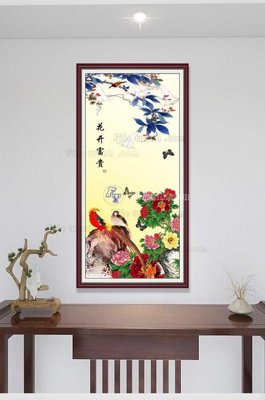 Hình ảnh file gốc in trần nhà File tranh hiện đại pha lê gương KF100159