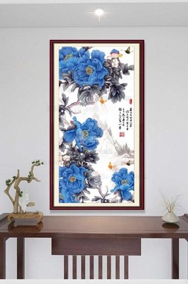 File in trần File tranh hiện đại pha lê gương KF100164 (bản gốc) đại dương