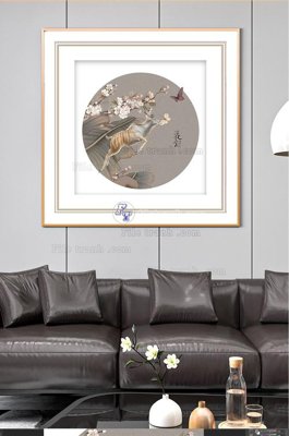 File gốc File tranh hiện đại pha lê gương KF100176 (bản quyền) cho in ấn