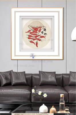 File in trần File tranh hiện đại pha lê gương KF100198 (bản gốc) bầu trời