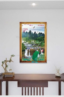 File gốc File tranh hiện đại pha lê gương KF100216 (vector) cho in ấn