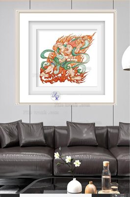 File ảnh File tranh hiện đại pha lê gương KF100221 (gốc) dùng in Pano