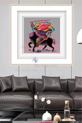 File gốc File tranh hiện đại pha lê gương KF100222 (phong cách) tối giản